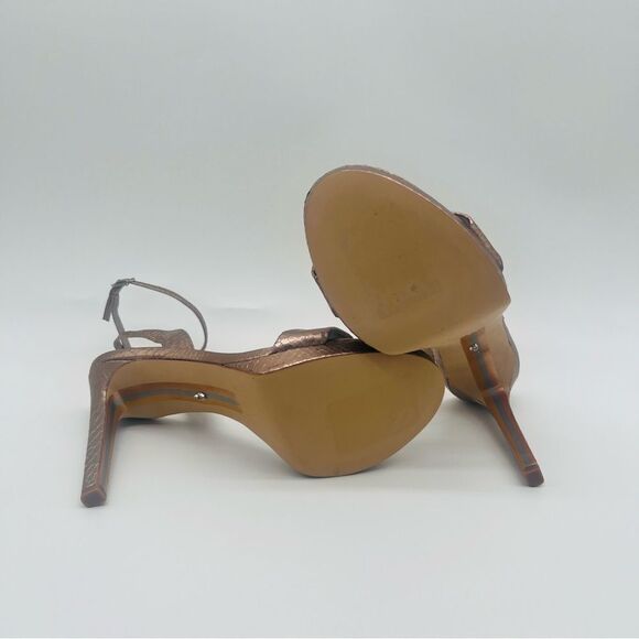 Sam Edelman | Jade Sandals | Snake Print | Rose Gold | Size 7.5 - Picture 9 of 10